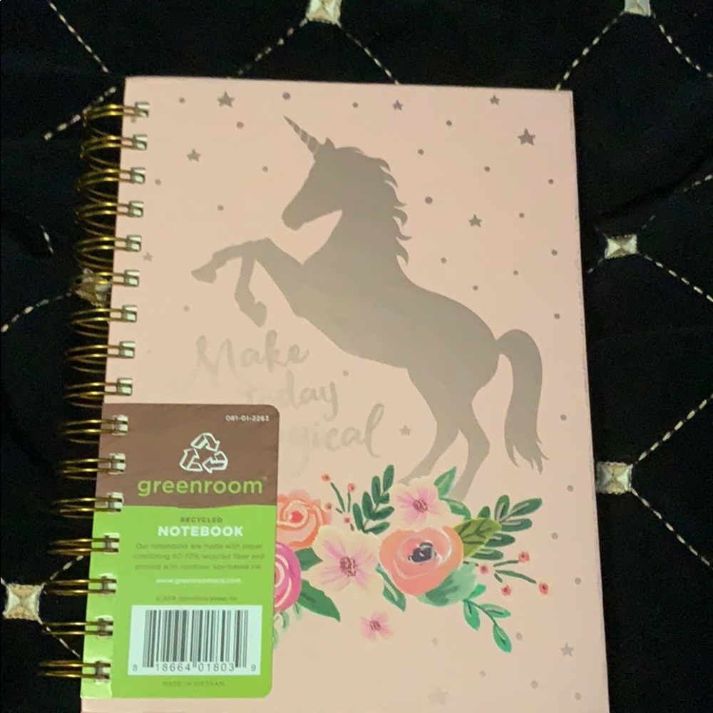 🦄Greenroom unicorn notebook (6 x 8 hardcover)🦄